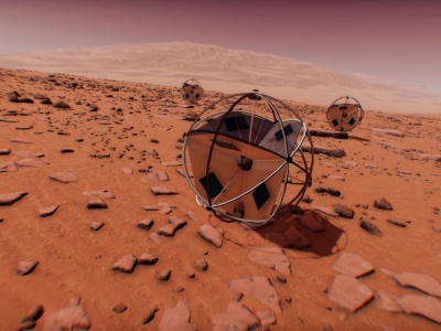 Marsjańskie łaziki przypominają krzaki. Poruszają się dzięki wiatrowi