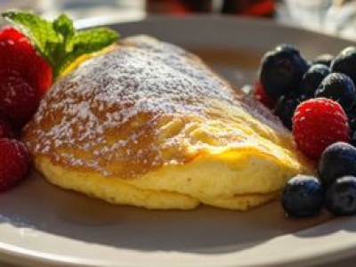 Dodałam to do omletu. Wyszedł kremowy, mięciutki i taki jak chmurka