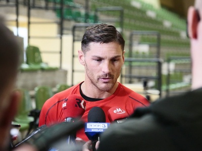 Michał Gardawski na stażu trenerskim w Koronie Kielce