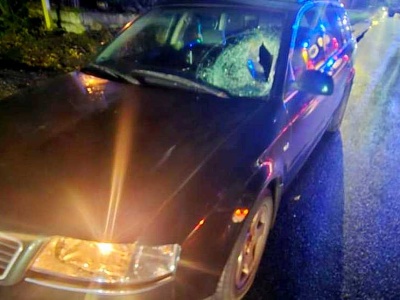 Potrącenie starszej kobiety w Kijanach. Pomimo reanimacji nie udało się jej uratować (zdjęcia)