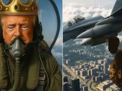 Trump znów wykorzystał AI. Na nowym nagraniu bombarduje protestujących