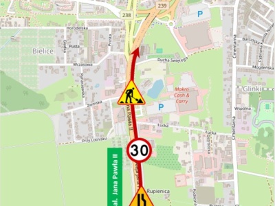 Uwaga, kierowcy! Rozpoczyna się remont alei Jana Pawła II w Bydgoszczy. Będą utrudnienia