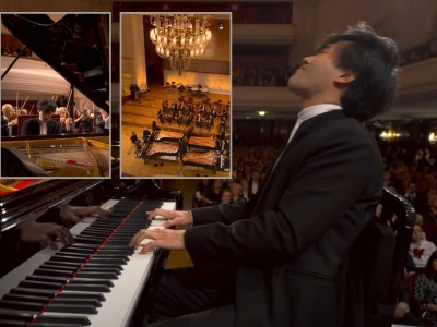 Pianiści grają na instrumentach za miliony