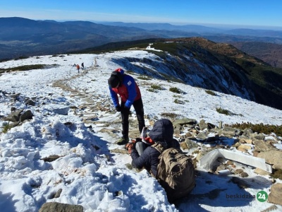 Po turystę przyleciał śmigłowiec. Wypadek w masywie Babiej Góry