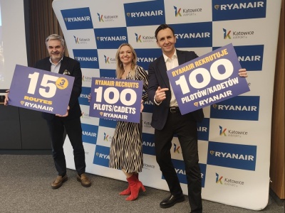 Ryanair ogłosił zimowy rozkład lotów dla Katowic. Trzy nowe trasy