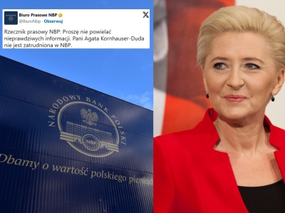 Agata Kornhauser-Duda w NBP? Bank odpowiada TVN24!