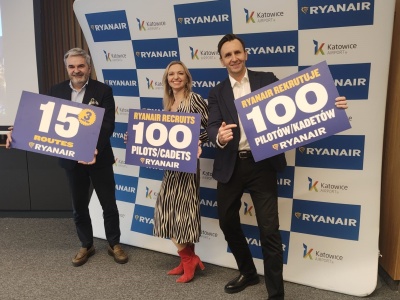 Trzy nowości w zimowym rozkładzie lotów Ryanaira z Katowic