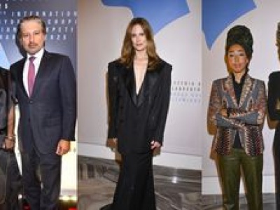 Znani na gali rozdania nagród Konkursu Chopinowskiego: Omenaa Mensah z córką Vanessą, Kinga Rusin z Markiem, Julia Pietrucha