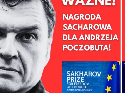 Andrzej Poczobut laureatem Nagrody im. Andreja Sacharowa za Wolność Myśli 2025!