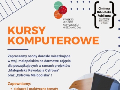 Darmowe kursy komputerowe dla dorosłych w Kętach. Ruszają zapisy