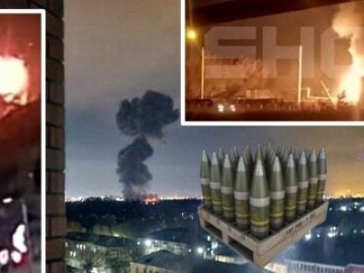 Detonacja w środku nocy! Wielki zakład amunicji wyleciał w powietrze (WIDEO)