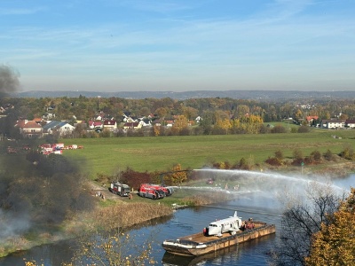 Kraków Airport przećwiczył katastrofę lotniczą na Wiśle (ZDJĘCIA)