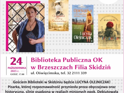Lucyna Olejniczak gościem Dyskusyjnego Klubu Książki w Skidziniu