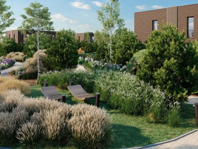 Kino plenerowe i prywatny park z zagajnikiem na osiedlu? Tak budują w Łodzi