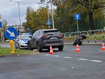 Wypadek w Zielonej Górze. Ulica Zjednoczenia zablokowana (ZDJĘCIE CZYTELNIKA)