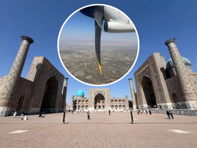 Uzbekistan. Samolot wygrywa z pociągiem