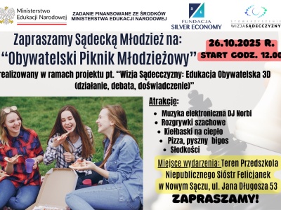 Obywatelski Piknik Młodzieżowy. Młodzi Sądeczanie działają, debatują i inspirują!