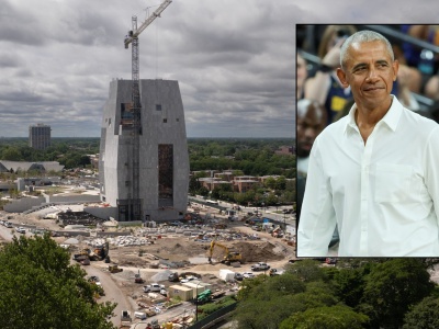 Prezydenckie centrum Baracka Obamy z daleka rzuca się w oczy. Ma prawie 80 m