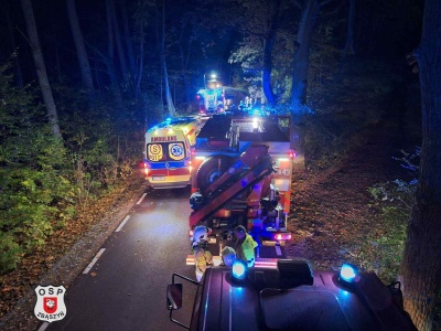 Nocny wypadek nastolatków w gminie Zbąszyń. 5 osób rannych