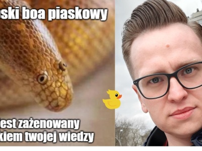 Rozmawiamy z Damianem Zielińskim o tym, co zrobić, kiedy spotka się węża