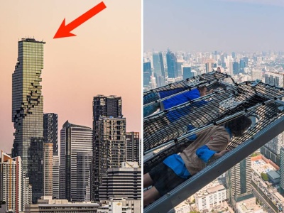 Przerażający taras widokowy. Ludzie wiszą 296 m nad ziemią