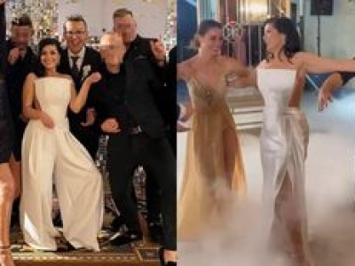 Ślubnej mody ciąg dalszy: Katarzyna Cichopek pokazała się w dwóch stylizacjach Z TĄ SAMĄ GÓRĄ. W której bardziej jej do twarzy?