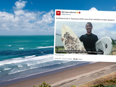 Zgubił deskę surfingową. Tak wyglądała po 18 miesiącach w morzu