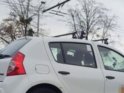 Łyse opony miał ten koleżka