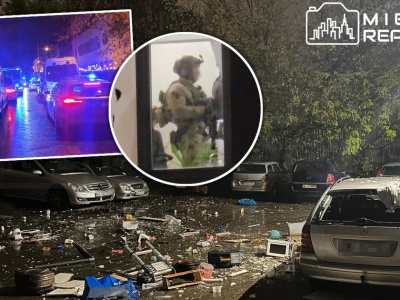 Karczemna awantura w Warszawie. Z okna poleciały przedmioty. Trwają negocjacje z furiatem