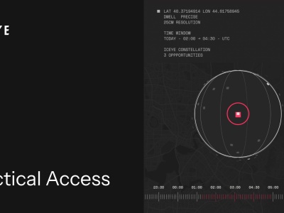 ICEYE wprowadza usługę Tactical Access, gwarantującą szybkie zadaniowanie satelitów