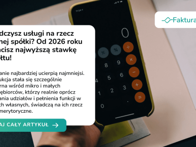 Świadczysz usługi na rzecz własnej spółki? Od 2026 roku zapłacisz najwyższą stawkę ryczałtu!