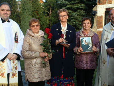 Wprowadzenie relikwii św. Rity do kościoła w Bruśniku