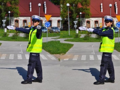 Policjant kieruje ruchem? Nie daj się zaskoczyć. Przypomnij sobie najważniejsze zasady!