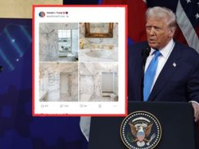 Trump pochwalił się remontem łazienki w Białym Domu