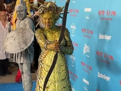 Heidi Klum zachwyca jako Meduza. Kostium stworzył charakteryzator Pingwina z Batmana!