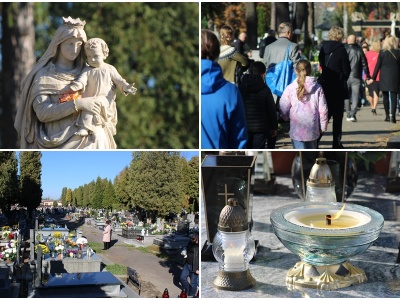 Sądeczanie pamiętają o swoich bliskich. Cmentarze w Nowym Sączu są oblegane