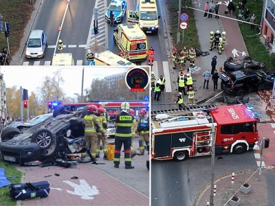 Poważny wypadek w Pruszkowie. Co najmniej siedem osób rannych, w tym dzieci