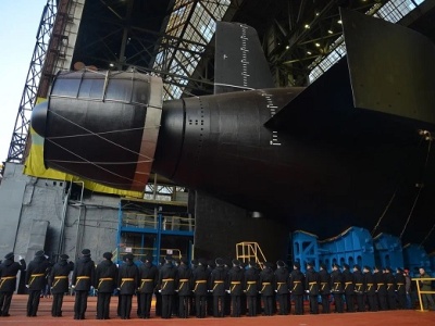 Rosja zwodowała atomowy okręt podwodny specjalnego przeznaczenia Chabarowsk