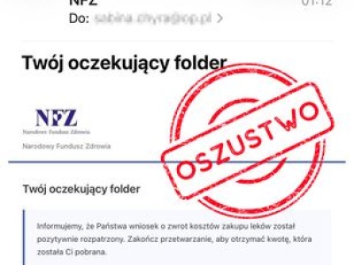 Uważaj na fałszywe e-maile 