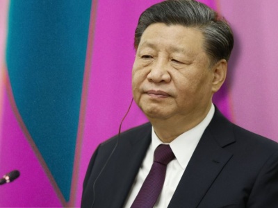 Xi Jinping żartuje z prezydentem Korei. 