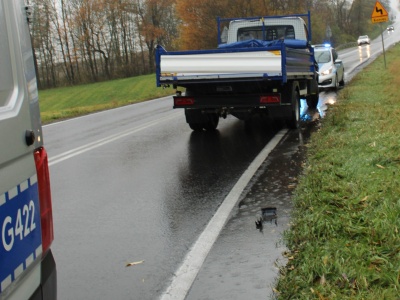 Pieszy potrącony przez auto dostawcze. Graboszyce