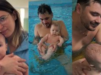 U Daniela i Faustyny Martyniuków rodzinna sielanka. Zabrali synka na basen. Rodzice na medal? (ZDJĘCIA)