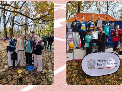 Złoto dla olsztyńskiej „dwójki”! Uczennice SP nr 2 najlepsze w Polsce w sztafetowych biegach przełajowych