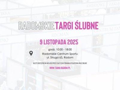 Radomskie Targi Ślubne już w niedzielę, 9 listopada