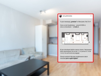 1,4 mln zł za mieszkanie z jednym oknem. Architektka: To nie patologia, a inwestycja 