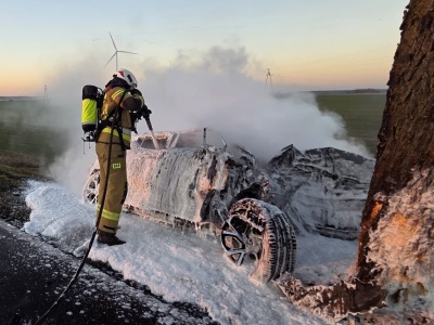 Wypadek w Margonińskiej Wsi. Jedna osoba w szpitalu