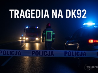 Uwaga! Śmiertelny wypadek pod Koninem. Ruch wahadłowy i akcja służb na DK92 – UTRUDNIENIA