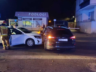 Nie ustąpiła pierwszeństwa przejazdu. Kolizja na ul. Bankowej