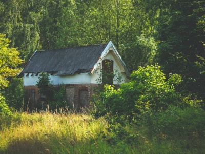 Zapomniana wieś w głębi lasu. Aż przechodzą ciarki. Można nakręcić w niej horror