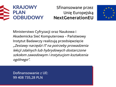 Nieodpłatne przekazanie cyfrowego sprzętu i infrastruktury ICT w szkołach
